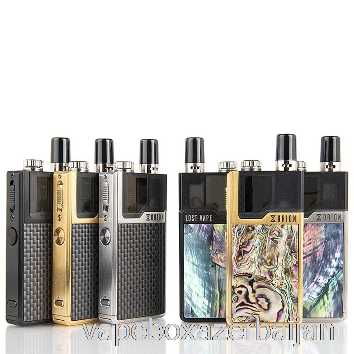 E-Juice Vape Lost Vape ORION 40W DNA GO Pod System Full Kit - Gold Frame - Carbon Fiber